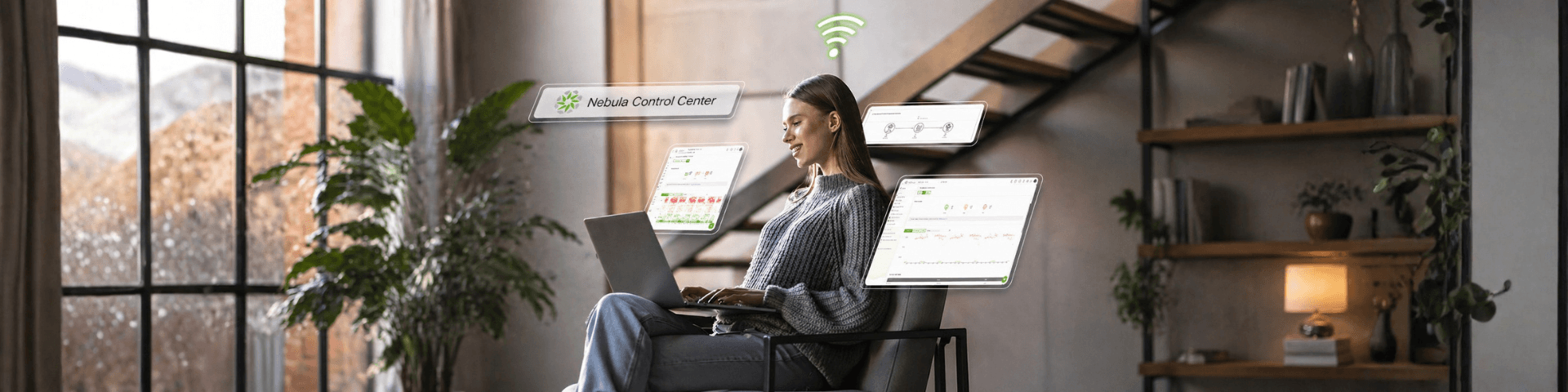 Image depicting running self-healing wireless networks, emphasizing analytics and automatic fixes for seamless user connectivity.