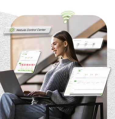 Image depicting running self-healing wireless networks, emphasizing analytics and automatic fixes for seamless user connectivity.