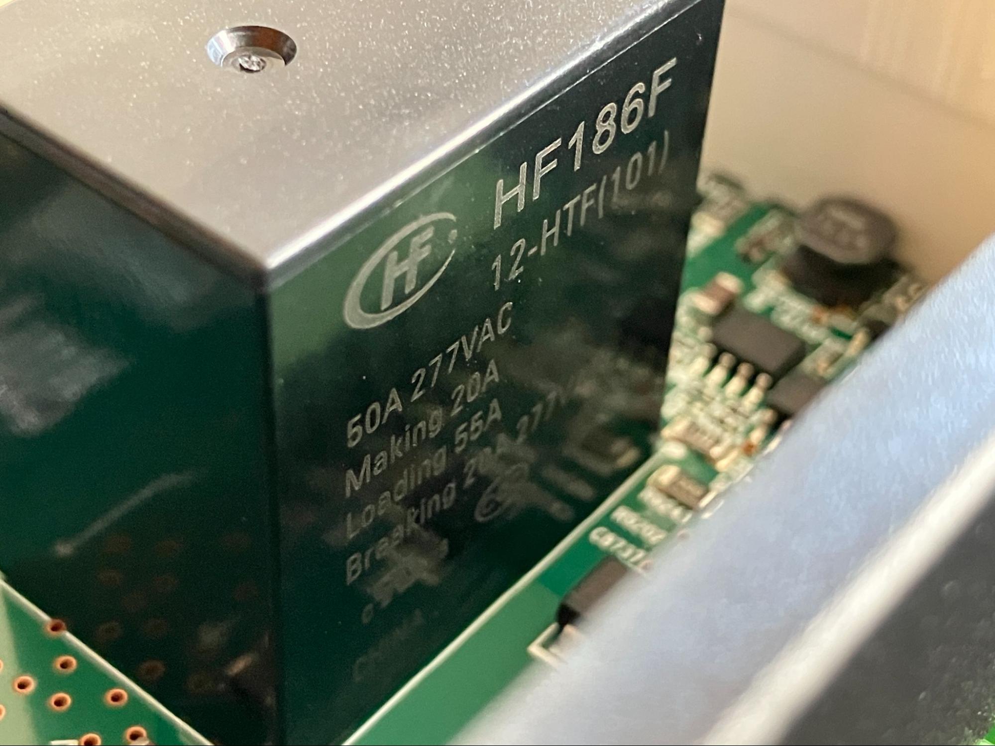 External DC board - Hongfa HF186F