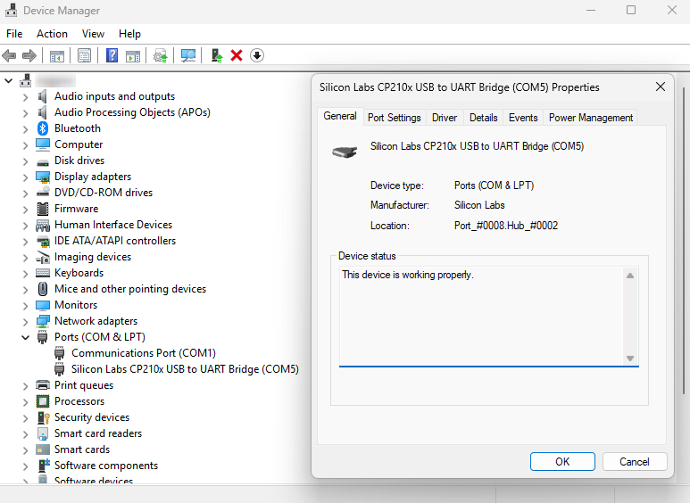 USB-C console connection